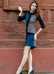 Exciting high fashion sexy girl showing nude body with puffy nipples