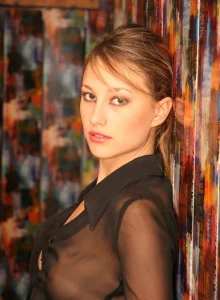 Glamour young girl in the mirror