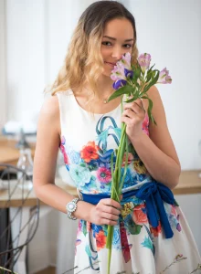 Perfect body beauty with puffy nipples