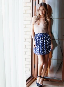 Sparkling beauty in dress